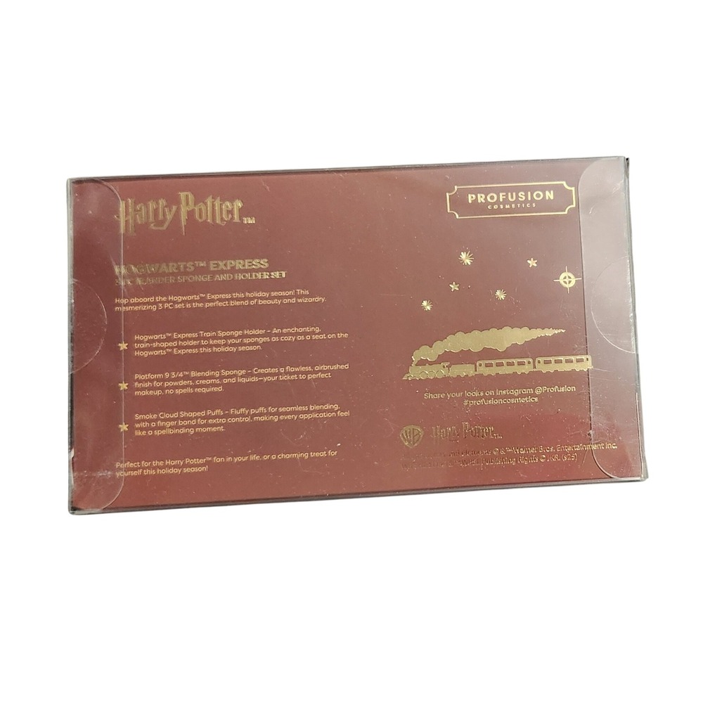 Profusion Cosmetics Harry Potter Hogwarts Express‎ Blender Sponge Holder Set NEW - Picture 2 of 2